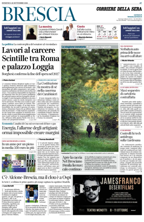 Cover of Corriere della Sera (Brescia)
