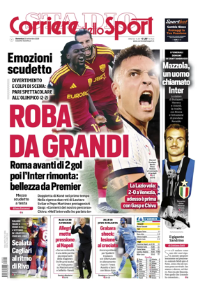 Cover of Corriere dello Sport