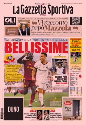 Cover of La Gazzetta dello Sport - Milano