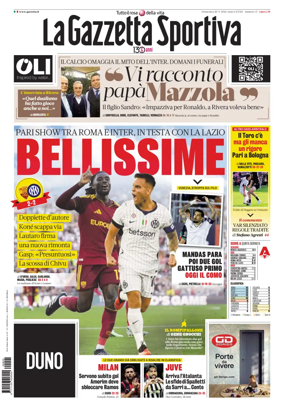 Cover of La Gazzetta dello Sport - Roma