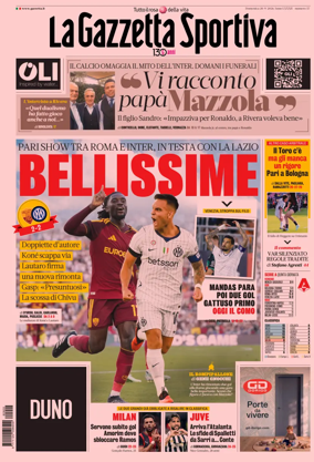 Cover of La Gazzetta dello Sport