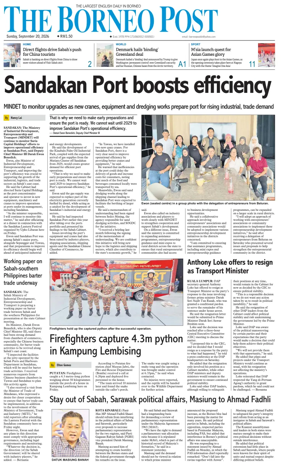 Cover of The Borneo Post (Sabah)