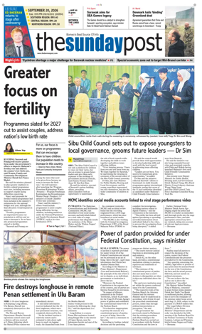 Cover of The Borneo Post (Sarawak)