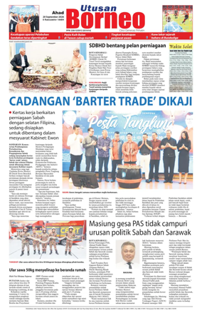 Cover of Utusan Borneo (Sabah)