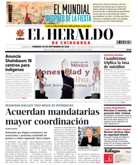 Cover of El Heraldo de Chihuahua