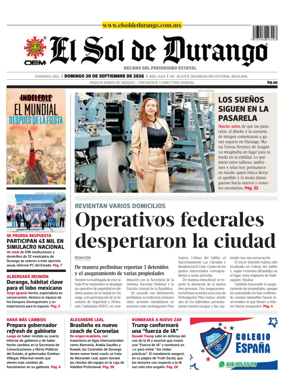 Cover of El Sol de Durango