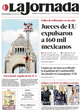 Cover of La Jornada