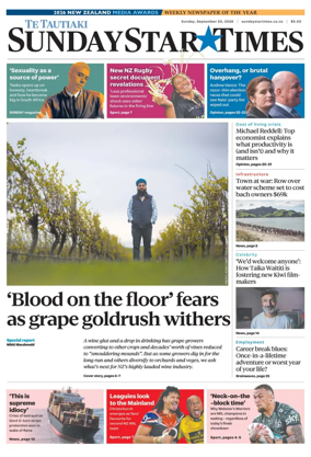 Cover of Sunday Star-Times