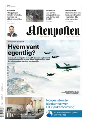 Cover of Aftenposten