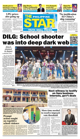Cover of The Philippine Star