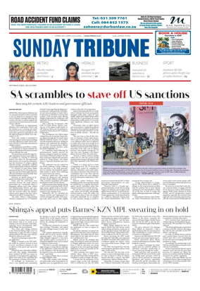 Cover of Sunday Tribune