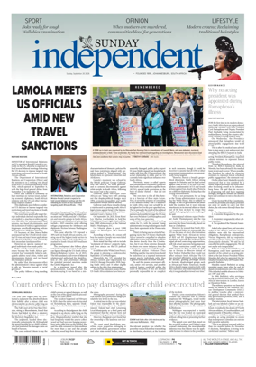 Cover of The Sunday Independent