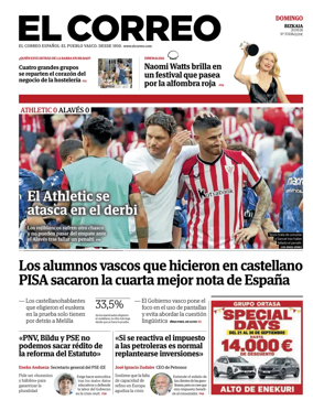 Cover of El Correo (Vizcaya)