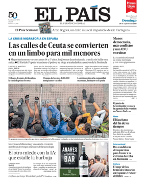 Cover of EL PAIS primera edicion