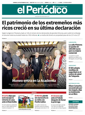 Cover of El Periodico Extremadura