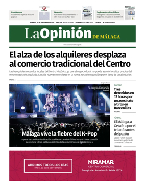 Cover of La Opinion de Malaga