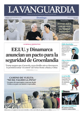 Cover of La Vanguardia