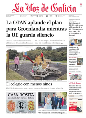 Cover of La Voz de Galicia (Arousa)