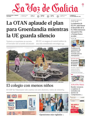 Cover of La Voz de Galicia (Deza)