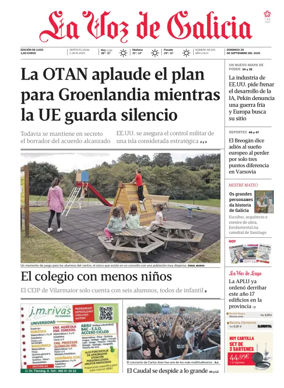 Cover of La Voz de Galicia (Lugo)