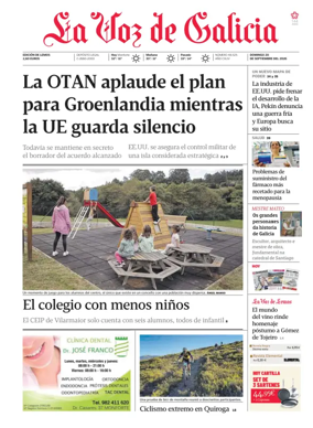 Cover of La Voz de Galicia (Monforte)