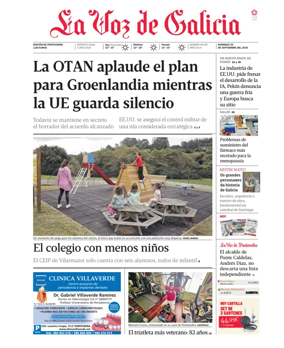 Cover of La Voz de Galicia (Pontevedra)