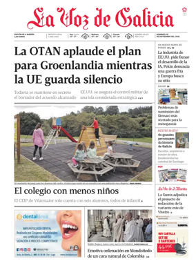 Cover of La Voz de Galicia (Viveiro)