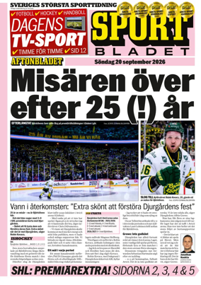 Cover of Sportbladet