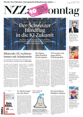 Cover of Neue Zurcher Zeitung Sunday