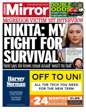 Cover of Sunday Mirror (Northern Ireland)