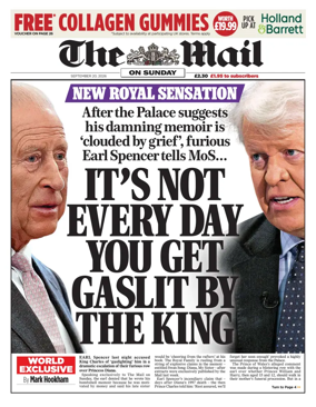 Cover of The Mail on Sunday