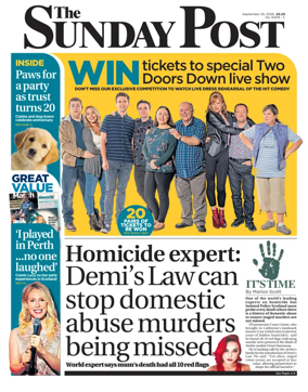 Cover of The Sunday Post (Central Edition)