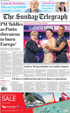 Cover of The Sunday Telegraph