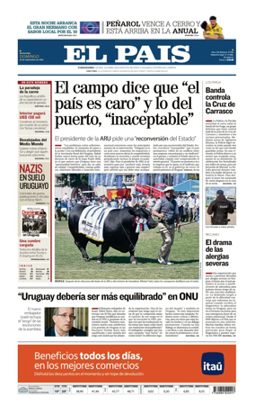 Cover of El Pais (Uruguay)