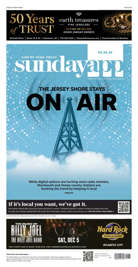 Cover of Asbury Park Press