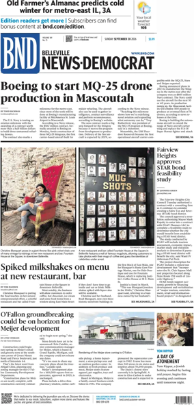 Cover of Belleville News-Democrat (Sunday)