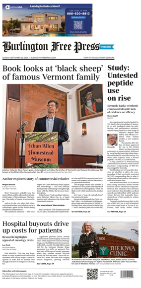 Cover of Burlington Free Press