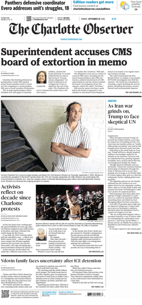 Cover of The Charlotte Observer (Sunday)
