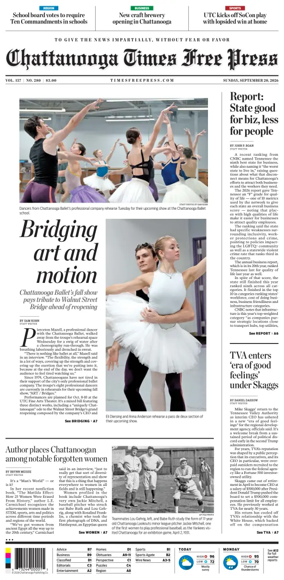 Cover of Chattanooga Times Free Press