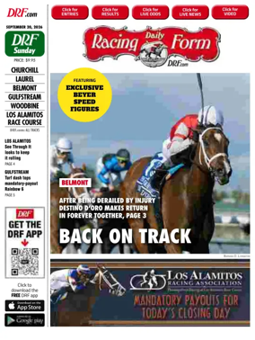 Cover of Daily Racing Form National Digital Edition