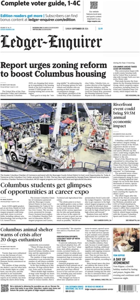 Cover of Ledger-Enquirer (Sunday)