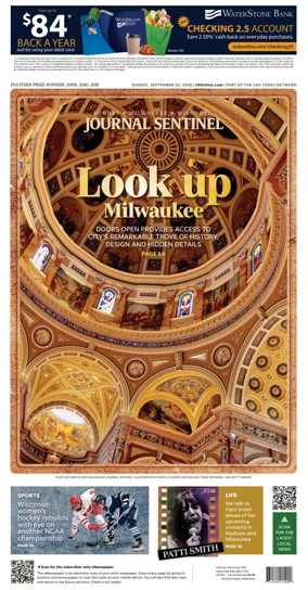 Cover of Milwaukee Journal Sentinel