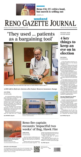 Cover of Reno Gazette Journal