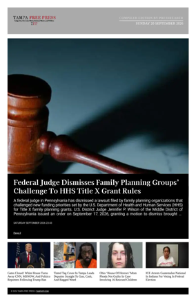 Cover of Tampa Free Press