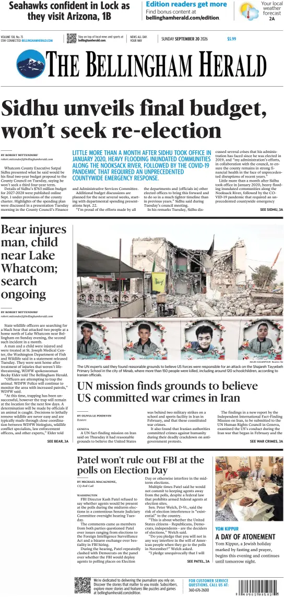 Cover of The Bellingham Herald (Sunday)