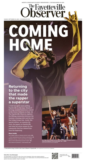 Cover of The Fayetteville Observer