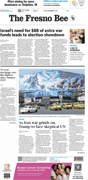Cover of The Fresno Bee (Sunday)