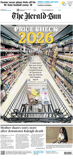 Cover of The Herald Sun (Sunday)