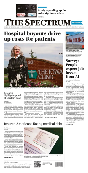 Cover of The Spectrum & Daily News