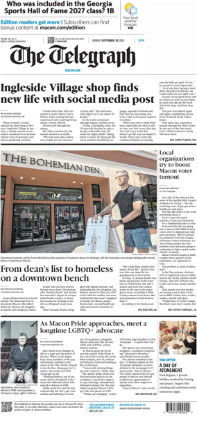 Cover of The Telegraph (Macon) (Sunday)